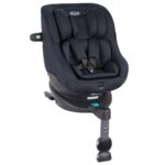 Graco Turn2Me i-Size R129 – 360° Rotating ISOFIX Car Seat from Birth to 4 Years (40–105 cm), Rear & Forward Facing, Navy