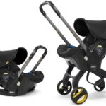 Doona+ Baby Car Seat & Travel Stroller Nitro Black - Convertible 0+ Car Seat and Pram with 5 Point Safety Harness - Ergonomic Pushchair and Travel System - ISOFIX Base Sold Separately