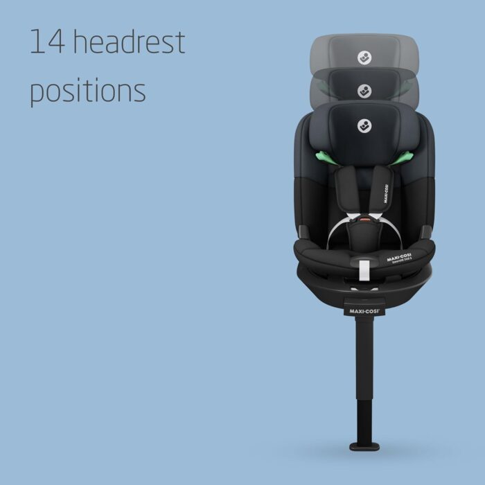 Maxi-COSI Emerald S i-Size – 360° Swivel Baby Car Seat 0–12 Years (40–150cm), ISOFIX, Rear Facing, G-Cell Side Impact Protection, Tonal Black - Image 7