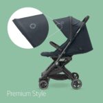 Maxi-Cosi Lara2 Pushchair, 0-4 Years, 0-22 kg, Baby Stroller, Lightweight & Compact Stroller, 3 Recline Positions, Lie-Flat position, Automatic Fold, Shoulder Strap, Rain Cover, Essential Graphite