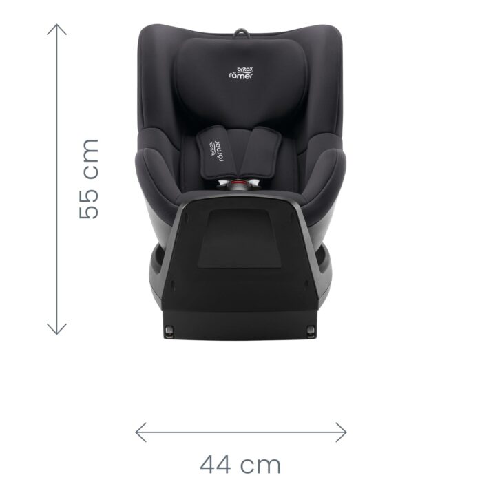 BRITAX RÖMER DUALFIX Plus – 360° Rotating i-Size Car Seat (40–105 cm), ISOFIX with Newborn Insert, Birth–4 Years, Space Black - Image 7