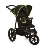 hauck Runner 2, Black - Robust All Terrain Pushchair with Raincover, XL Pneumatic Air Wheels, UPF 50+, Reclining Backrest from Birth up to 22 kg, Height-Adjustable Handle, XL Mesh Window