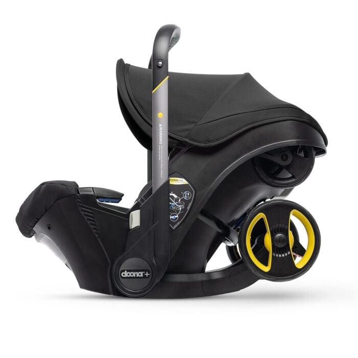 Doona+ Baby Car Seat & Travel Stroller – Convertible 0+ Car Seat and Pram with 5-Point Harness, Ergonomic Travel System, Nitro Black - Image 2