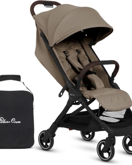 Silver Cross - Clic 2 Compact Stroller & Travel Bag - Travel Stroller For Life On The Go - Foldable & Lightweight - Suitable From Birth To 4 years - Cobble