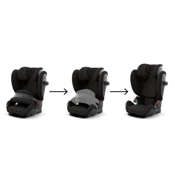 CYBEX Gold Pallas G3 i-Size Child Seat, 76–150 cm, from Approx. 15 Months to Around 12 Years (Approx. 9–50 kg), Magic Black - Image 7