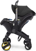 Doona+ Baby Car Seat & Travel Stroller Nitro Black - Convertible 0+ Car Seat and Pram with 5 Point Safety Harness - Ergonomic Pushchair and Travel System - ISOFIX Base Sold Separately