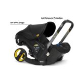 Doona+ Baby Car Seat & Travel Stroller – Convertible 0+ Car Seat and Pram with 5-Point Harness, Ergonomic Travel System, Nitro Black - Image 8