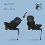 Maxi-COSI Emerald S i-Size – 360° Swivel Baby Car Seat 0–12 Years (40–150cm), ISOFIX, Rear Facing, G-Cell Side Impact Protection, Tonal Black - Image 9