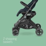Maxi-Cosi Lara2 Pushchair, 0-4 Years, 0-22 kg, Baby Stroller, Lightweight & Compact Stroller, 3 Recline Positions, Lie-Flat position, Automatic Fold, Shoulder Strap, Rain Cover, Essential Graphite