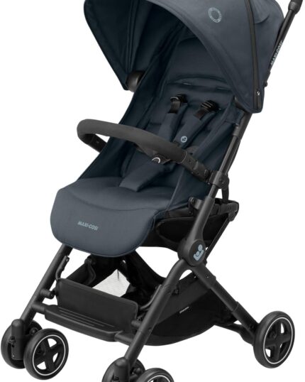 Maxi-Cosi Lara2 Pushchair, 0-4 Years, 0-22 kg, Baby Stroller, Lightweight & Compact Stroller, 3 Recline Positions, Lie-Flat position, Automatic Fold, Shoulder Strap, Rain Cover, Essential Graphite