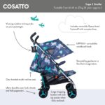 Cosatto Supa 3 Pushchair with Footmuff – Lightweight Stroller from Birth to 25Kg - Easy, Compact, Umbrella Fold, Large Shopping Basket, Carry Handle Footmuff (Old Macdonald)