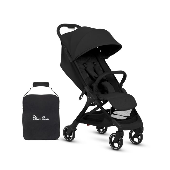 Silver Cross - Clic 2 Compact Stroller & Travel Bag - Travel Stroller For Life On The Go - Foldable & Lightweight - Suitable From Birth To 4 years - Cobble