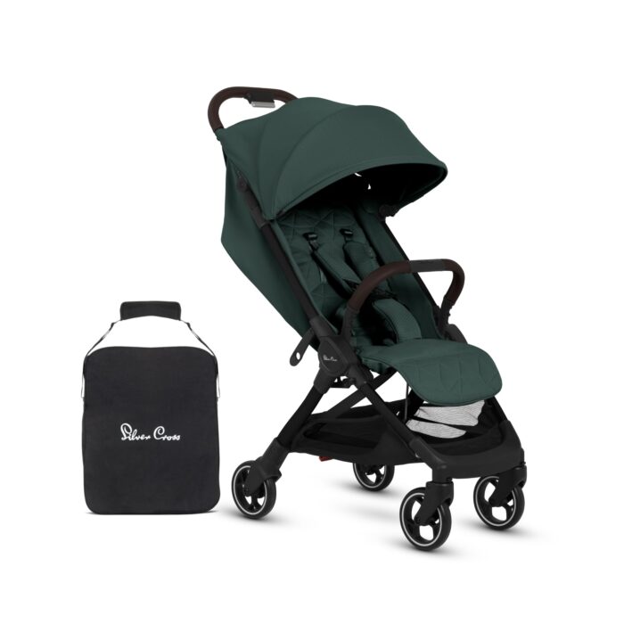 Silver Cross - Clic 2 Compact Stroller & Travel Bag - Travel Stroller For Life On The Go - Foldable & Lightweight - Suitable From Birth To 4 years - Cobble