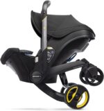 Doona+ Baby Car Seat & Travel Stroller Nitro Black - Convertible 0+ Car Seat and Pram with 5 Point Safety Harness - Ergonomic Pushchair and Travel System - ISOFIX Base Sold Separately