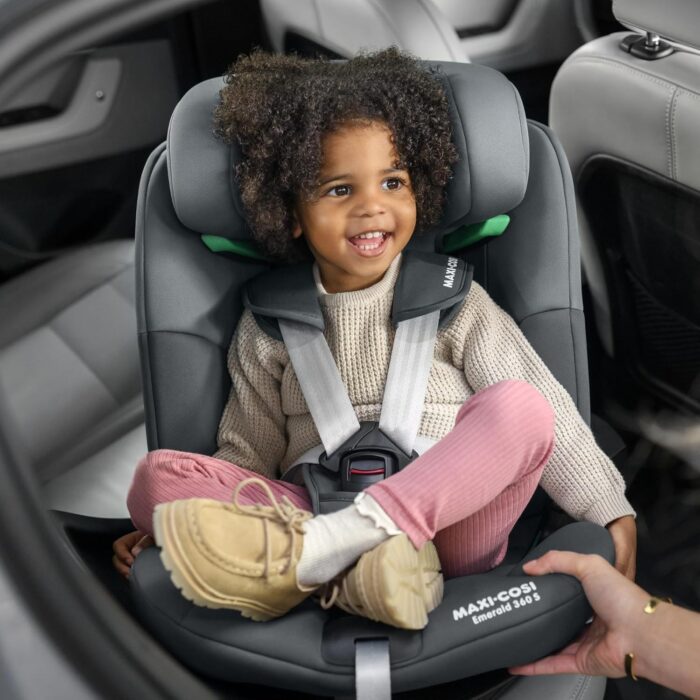 Maxi-COSI Emerald S i-Size – 360° Swivel Baby Car Seat 0–12 Years (40–150cm), ISOFIX, Rear Facing, G-Cell Side Impact Protection, Tonal Black - Image 4
