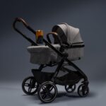 Maxi COSI Zelia Select Trio, Baby Stroller 3 in 1 with Car Seat, 0-4 Years (0-22 kg), One-Hand Fold, Compact and Reversible Puschair Travel System, with CabrioFix S i-Size Baby Car Seat, Grey