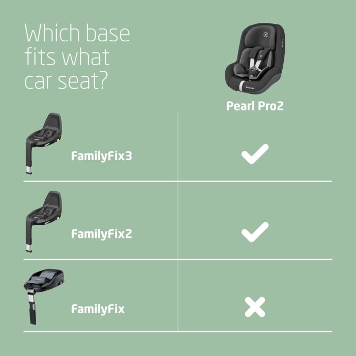 Maxi-Cosi Pearl Pro2 i-Size – Rear Facing R129 Car Seat 6 Months–4 Years (67–105 cm), 4 Recline Positions, Easy-In Harness, Authentic Black - Image 6