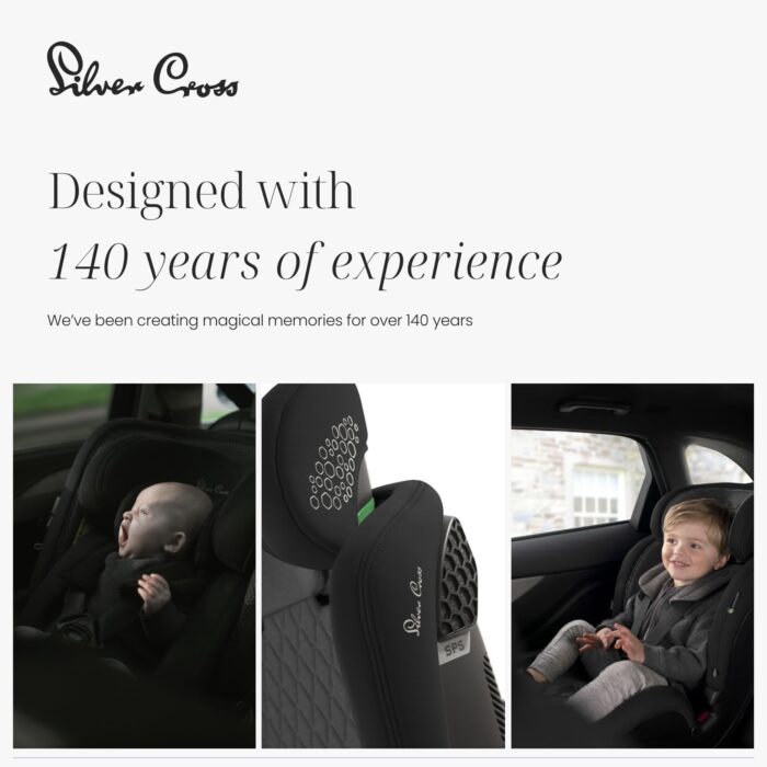 Silver Cross Motion All Size 2 360 Car Seat – ISOFIX 360° Rotating Car Seat for Newborn to 12 Years with 5-Point Harness, Space - Image 3