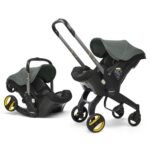 Doona+ Baby Car Seat & Travel Stroller Nitro Black - Convertible 0+ Car Seat and Pram with 5 Point Safety Harness - Ergonomic Pushchair and Travel System - ISOFIX Base Sold Separately