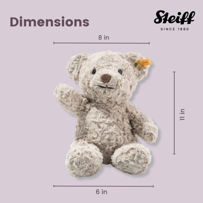 Steiff Soft Cuddly Friends Honey Teddy bear, Grey, 28, Rainy Day - Image 2