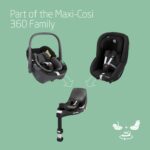 Maxi-Cosi Pearl 360 i-Size – 360° Swivel Baby Car Seat 3 Months–4 Years (61–105 cm), ClimaFlow, Easy-In Harness, G-Cell Protection, Black - Image 5
