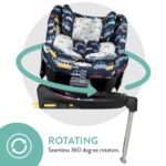 Cosatto All in All Rotate 360° Swivel Spin Car Seat - Group 0+123, 0-36 kg, 0-12years, ISOFIX, ERF, Anti-Escape (Beep Beep) - Image 4