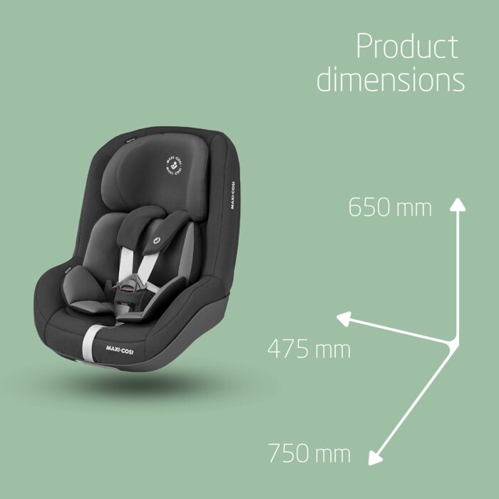 Maxi-Cosi Pearl Pro2 i-Size – Rear Facing R129 Car Seat 6 Months–4 Years (67–105 cm), 4 Recline Positions, Easy-In Harness, Authentic Black - Image 7