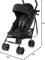 Summer 3Dlite+ Convenience Stroller, Matte Black