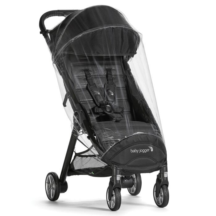 Baby Jogger City Tour 2 Double Travel Pushchair | Lightweight, Foldable & Portable Double Buggy | Pitch Black