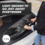 Baby Jogger City Tour 2 Double Travel Pushchair | Lightweight, Foldable & Portable Double Buggy | Pitch Black