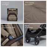 Silver Cross - Clic 2 Compact Stroller & Travel Bag - Travel Stroller For Life On The Go - Foldable & Lightweight - Suitable From Birth To 4 years - Cobble