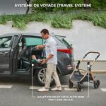 Kinderkraft ESME 3-in-1 Car Seat with Mink PRO I-Size Baby Carrier, Travel System, Baby Stroller, Foldable Stroller, Newborn Up to 4 Years, Beige