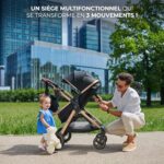 Kinderkraft ESME 3-in-1 Car Seat with Mink PRO I-Size Baby Carrier, Travel System, Baby Stroller, Foldable Stroller, Newborn Up to 4 Years, Beige